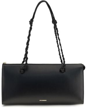 Jil Sander Tangle Shoulder Bag Calf Leather Bos Taurus - Black