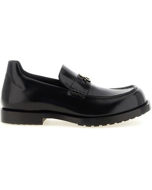 Balenciaga Shiny Calf Leather Loafer - Black