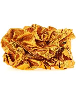 Dries Van Noten Ruffle Clutch - Orange