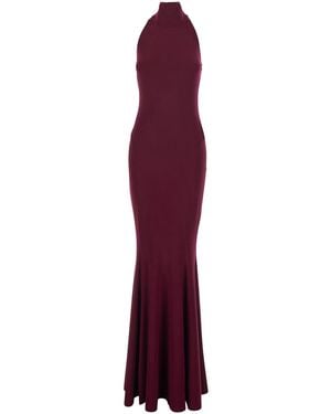 Norma Kamali Long Sleeveless Dress - Purple