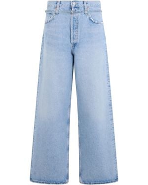 Agolde Wide-Leg Jeans Cotton - Blue