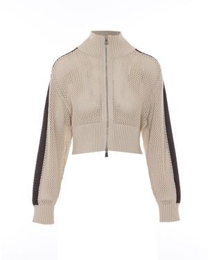 Pinko Spazio Mesh Track Jacket - Natural