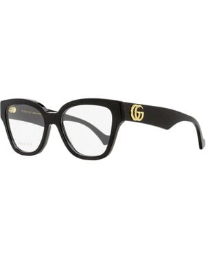 Gucci Sculpted Square Eyeglasses Gg1424O 005 54Mm Plastic (Acetate) - Black