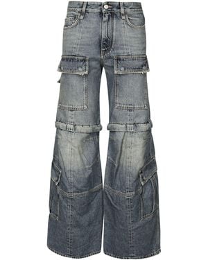 Balenciaga Flared Cargo Trousers - Grey