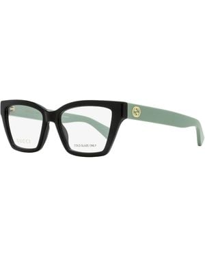 Gucci Squared Cat-Eye Eyeglasses Gg1715O 004- 53Mm Plastic(Injected) - Black