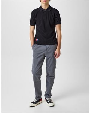 Comme des Garçons Heart Invader Logo Polo Shirt Clothing & T-Shirts - Blue