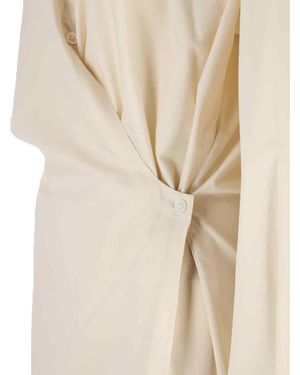 Lemaire Chemisier Midi Dress - Natural