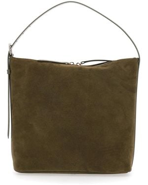 A.P.C. Shoulder Bag Vera Suede Cow Leather - Green