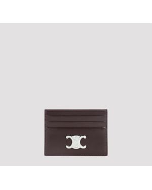 Celine Triomphe Card Holder - Brown
