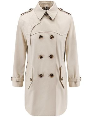 Burberry Coats Cotone - Natural