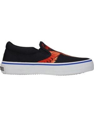 Marcelo Burlon Fabric Slip-On Loafers - Blue