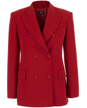 Le Plain Blazer Tech Fabric Blazers - Red