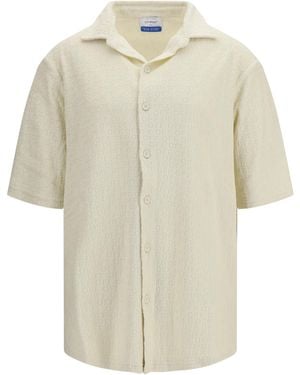 Off-White c/o Virgil Abloh Bowling Shirt Terry Polyamide - White