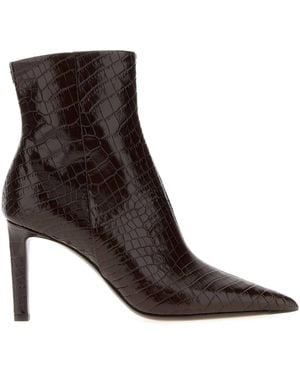 Jimmy Choo Chocolate Leather Frankie 85 Ankle Boots - Brown