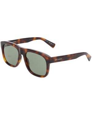 Saint Laurent Sunglasses With Tortoiseshell Frame Acetate - Brown