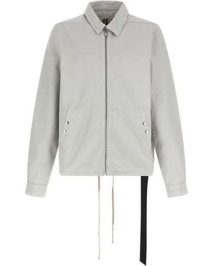 Rick Owens Shirt Collar Jackets - Gray