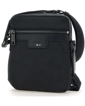 【送料&関税込】Hugo Boss Logo Debossed Zip-up Messenger Bag BOSS Messenger bags for Men | Online Sale up to 37% off | Lyst