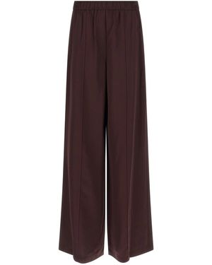 Tory Burch Shiny Fabric Pants - Purple