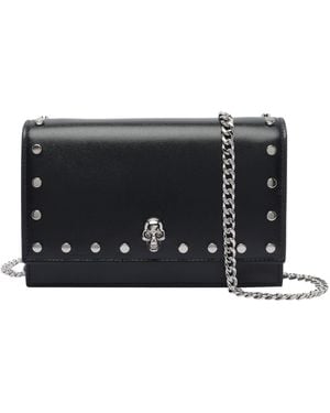 McQueen Small Skull Crossbody Bag - Black