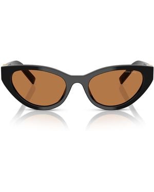 Miu Miu 0Mu A04S 16K10I Nero Sunglasses - Brown