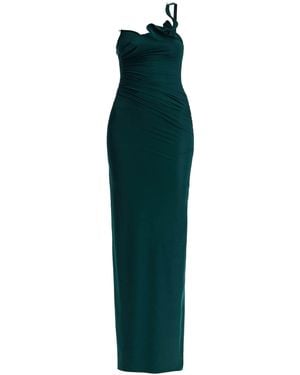 Christopher Esber Maxi Venus Dress With Sculptural Neckline - Green