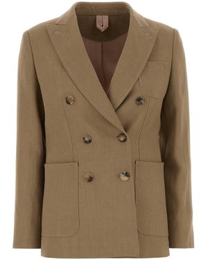 Max Mara Camel Hamp Gel Blazer - Green