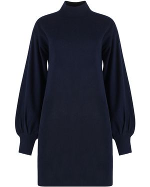 Malo Knitted Dress - Blue