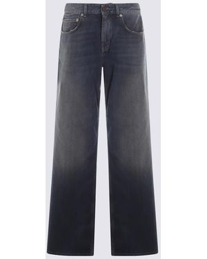 Balenciaga Dark Cotton Denim Jeans - Blue