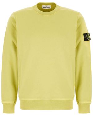 Stone Island Acid Cotton Sweatshirt - Yellow