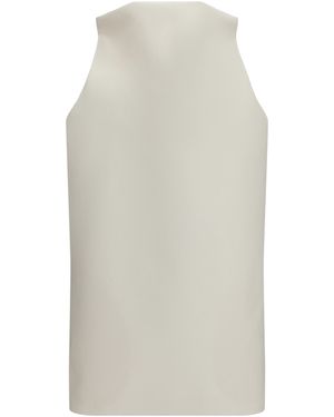 Balenciaga Vareuse Dress Wool Ovis Aries; Silk - White