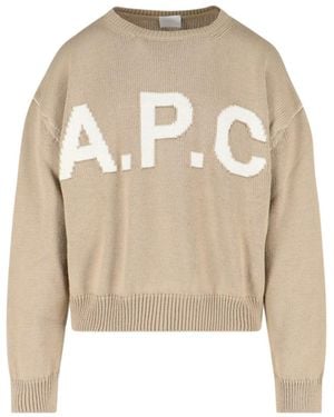 A.P.C. Logo Jumper - Natural