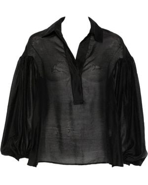 Trame Auree Shirts Lyocell - Black