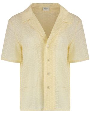 Saint Laurent Muslin Pajama Set - Yellow
