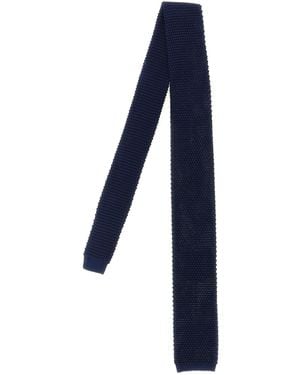 Brunello Cucinelli Silk Knit Necktie - Blue