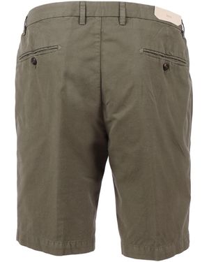 BRIGLIA Shorts Cotton Linen Elastane Bermuda - Grey