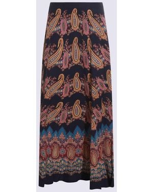 Etro Silk Skirt - Brown