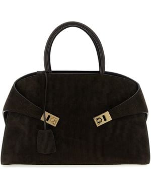Ferragamo Hug (L) Handbag - Black