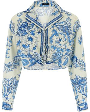 Versace Underwater Barocco Shirt - Blue