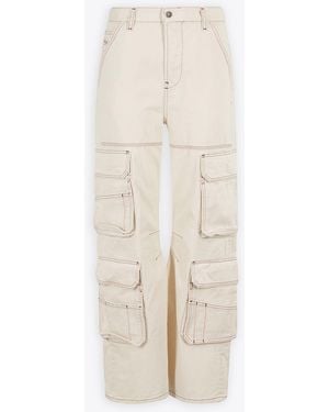 DIESEL D-Sire-Cargo-D L.30 Off Denim Baggy Cargo Pant - White