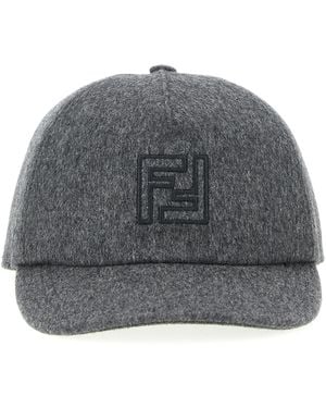Fendi Wool And Cashmere Hat - Grey