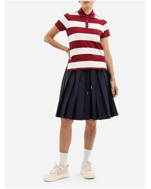 Moncler Ss Polo T-Shirts And Polos - Red