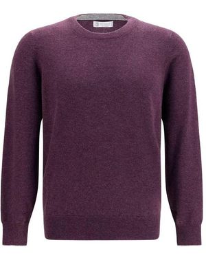 Brunello Cucinelli Purple Cashmere Jumper