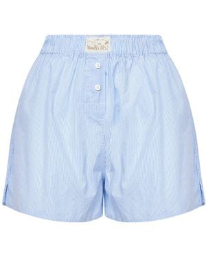 MC2 Saint Barth Boxy Boxer-Style Shorts - Blue