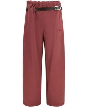 Magliano Multicolour Cotton Casual Trousers - Red