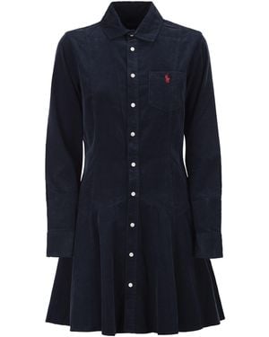 Ralph Lauren A-Line Shirt Dress - Blue