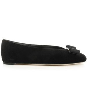 Ferragamo Vanna V Ballerina - Black