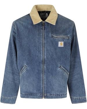 Carhartt Og Detroit Jacket Cotone Giubbotto - Blue