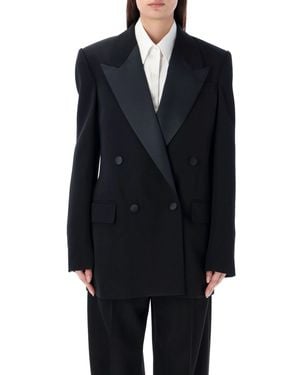 Stella McCartney V-Neck Tuxedo Blazer For - Blue