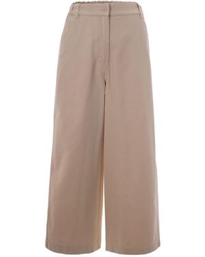 Weekend by Maxmara Cropped Trousers Sabbia - Brown