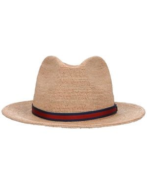 Borsalino Raffia Hat - White
